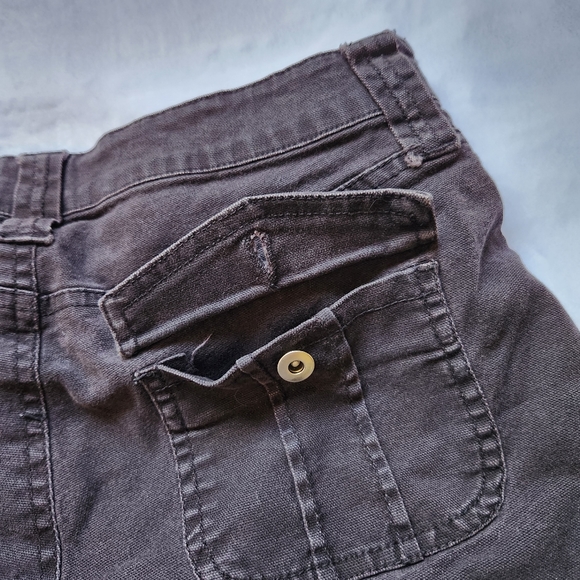 Anchor Blue Black Mini Low Waisted Cargo Short Shorts - Picture 6 of 6